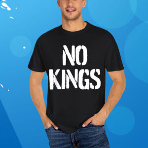 No Kings Adults Black Modern King Letter Print Shirt
