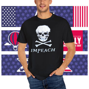 Black Punk Pirate Flag Impeach T-Shirt