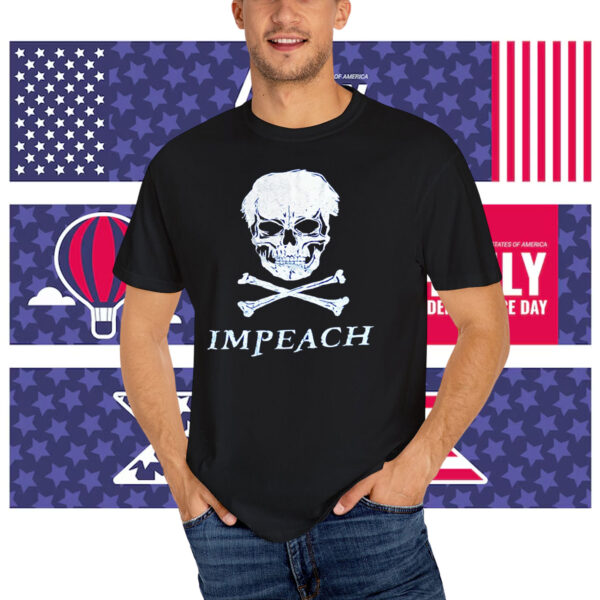 Black Punk Pirate Flag Impeach T-Shirt