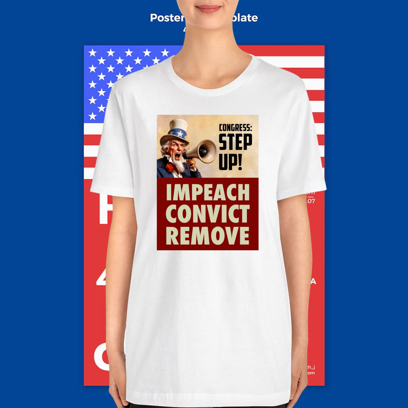 Congress Step Up! Impeach Convict Remove T-Shirt