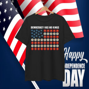 Democracy Has No King America Floral T-Shirt