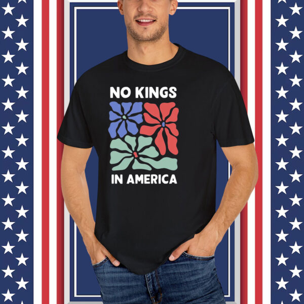 Floral No Kings In America T-Shirt