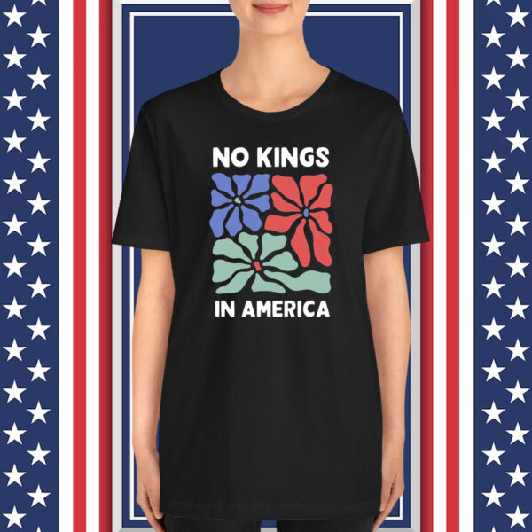 Floral No Kings In America T-Shirt