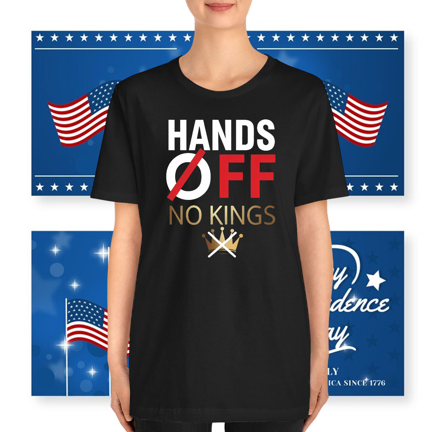 Hands Off No Kings T-Shirt