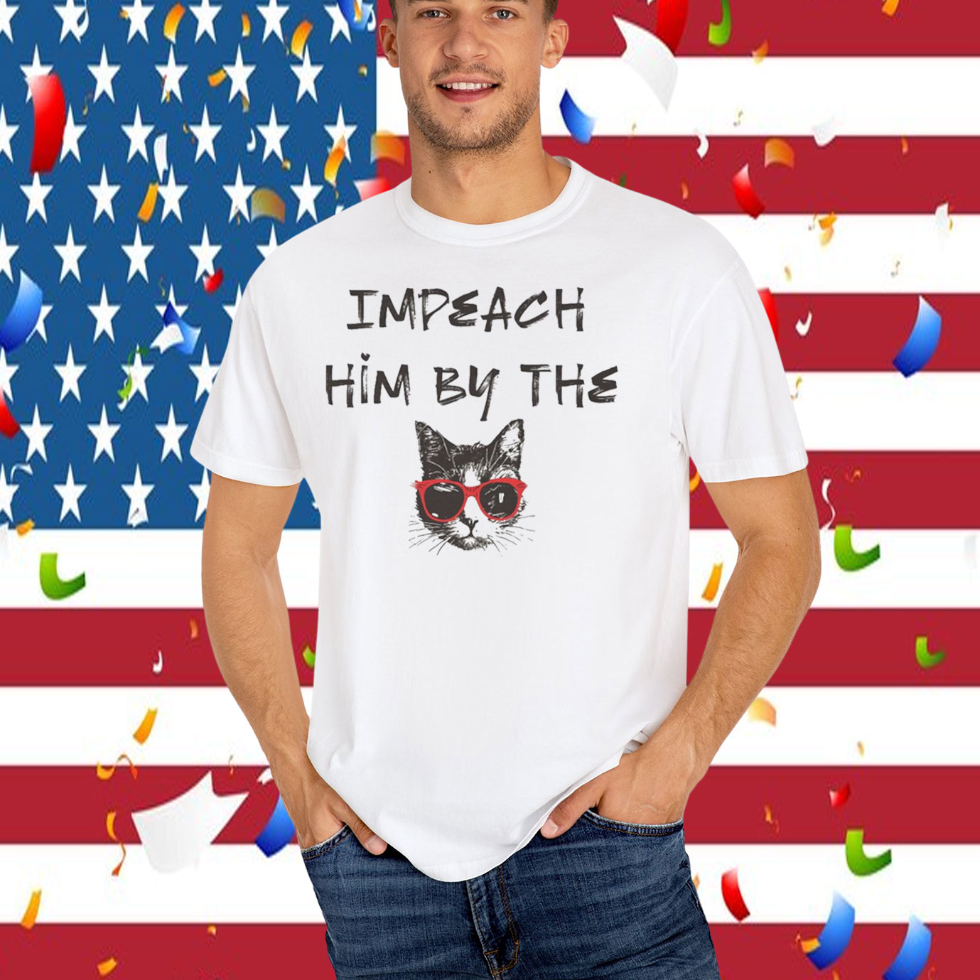 Impeach Him By The Cat T-Shirt
