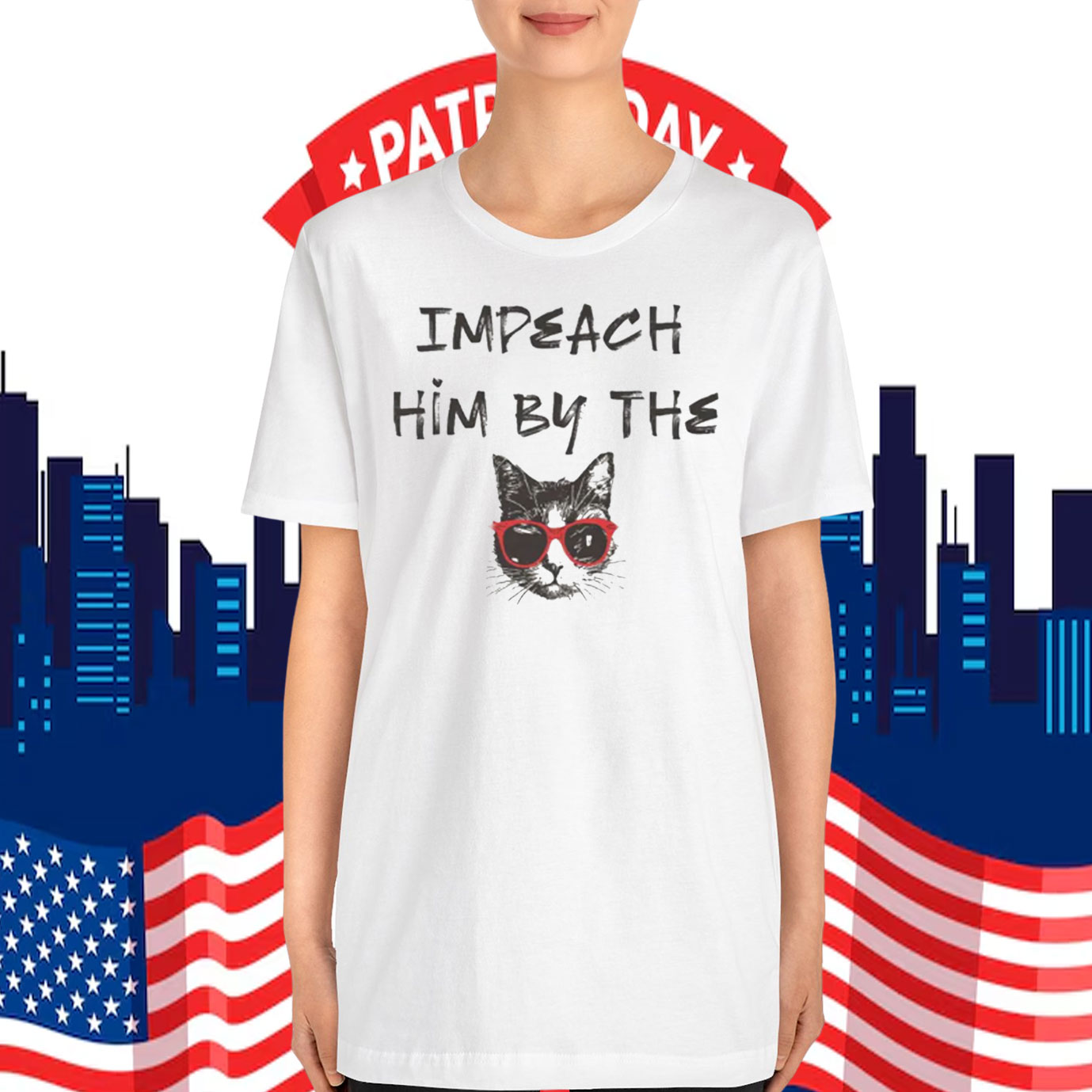 Impeach Him By The Cat Unisex T-Shirt