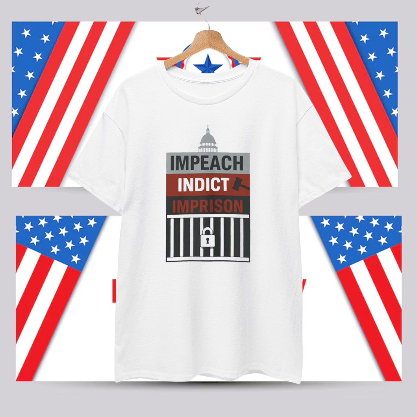 Impeach Indict Imprison T-Shirt
