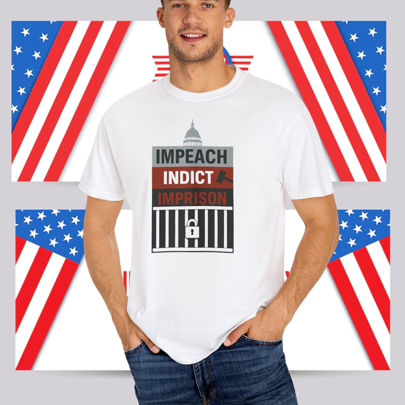 Impeach Indict Imprison T-Shirt