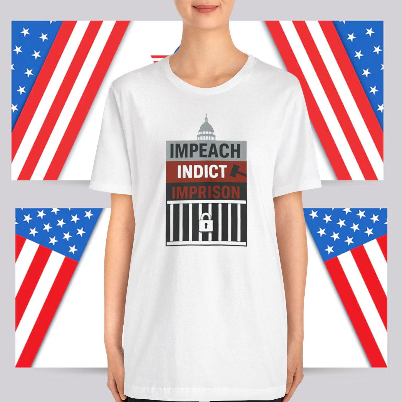 Impeach Indict Imprison T-Shirt