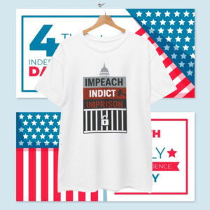Impeach Indict Imprison Unisex T-Shirt