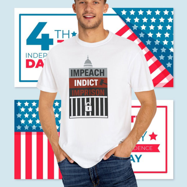 Impeach Indict Imprison Unisex T-Shirt