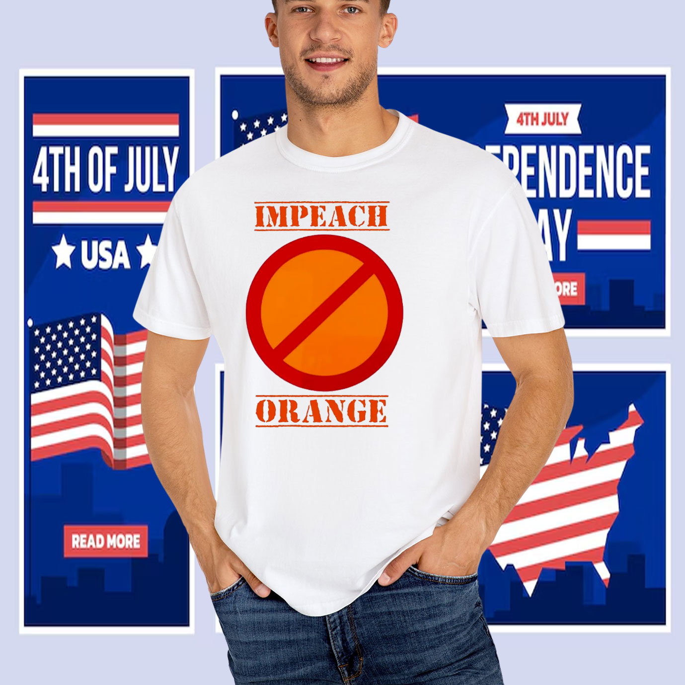 Impeach Orange T-Shirt