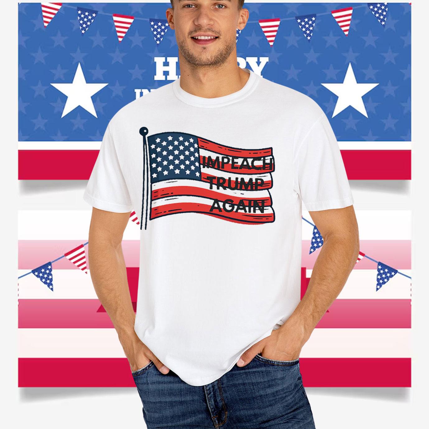 Impeach Trump Again America T-Shirt