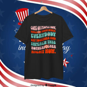 Impeach Trump Floral T-Shirt