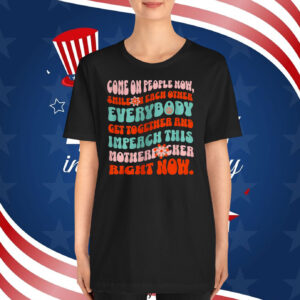 Impeach Trump Floral T-Shirt