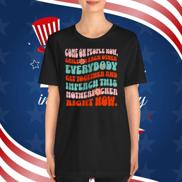 Impeach Trump Floral T-Shirt