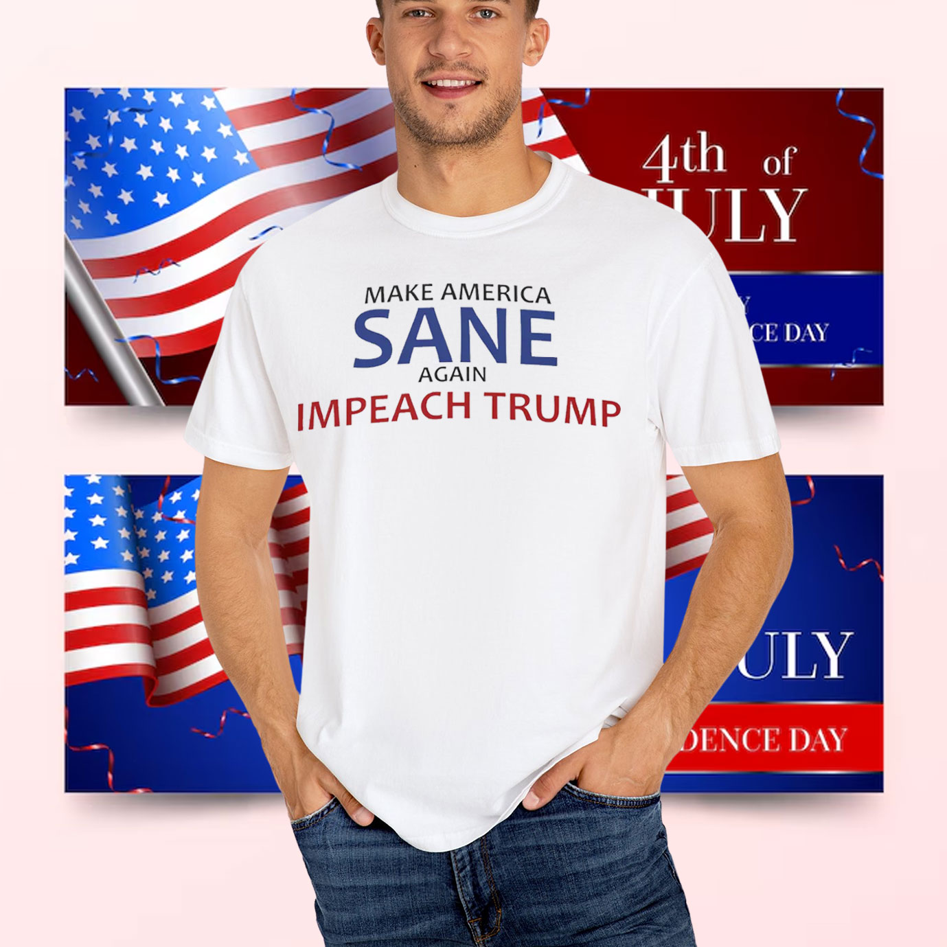 Impeach Trump Make America Sane Again T-Shirt