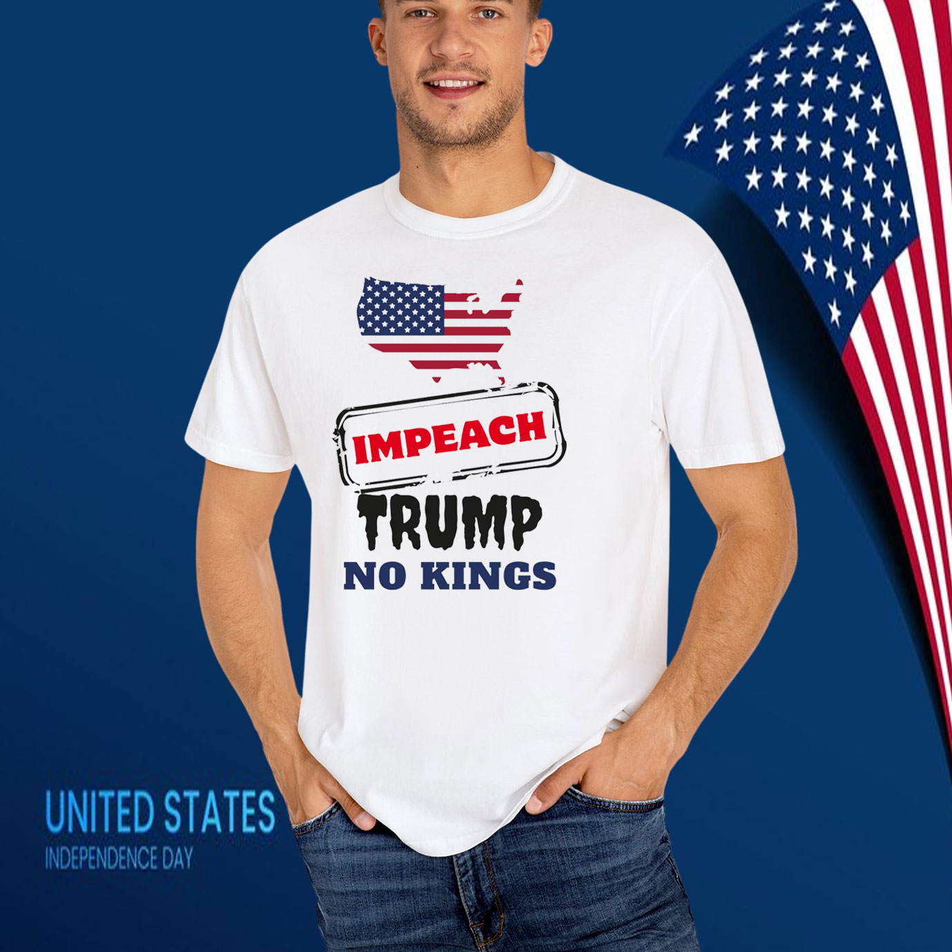 Impeach Trump No Kings T-Shirts