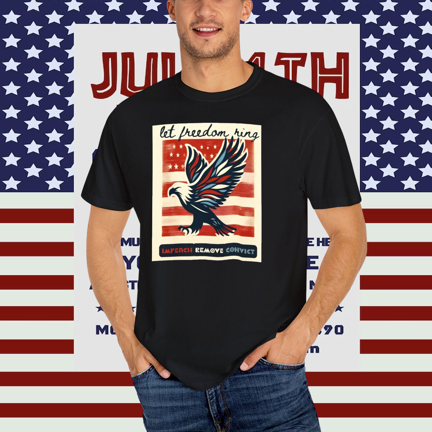 Let Freedom Ring Impeach Remove Convict T-Shirt