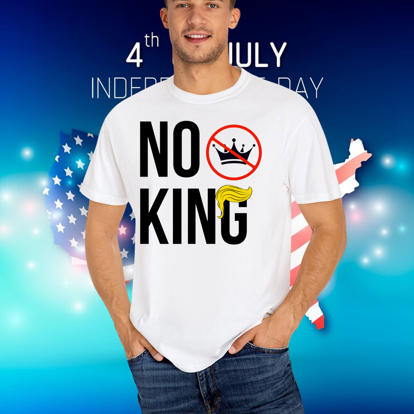 No King Anti-Trump T-Shirt