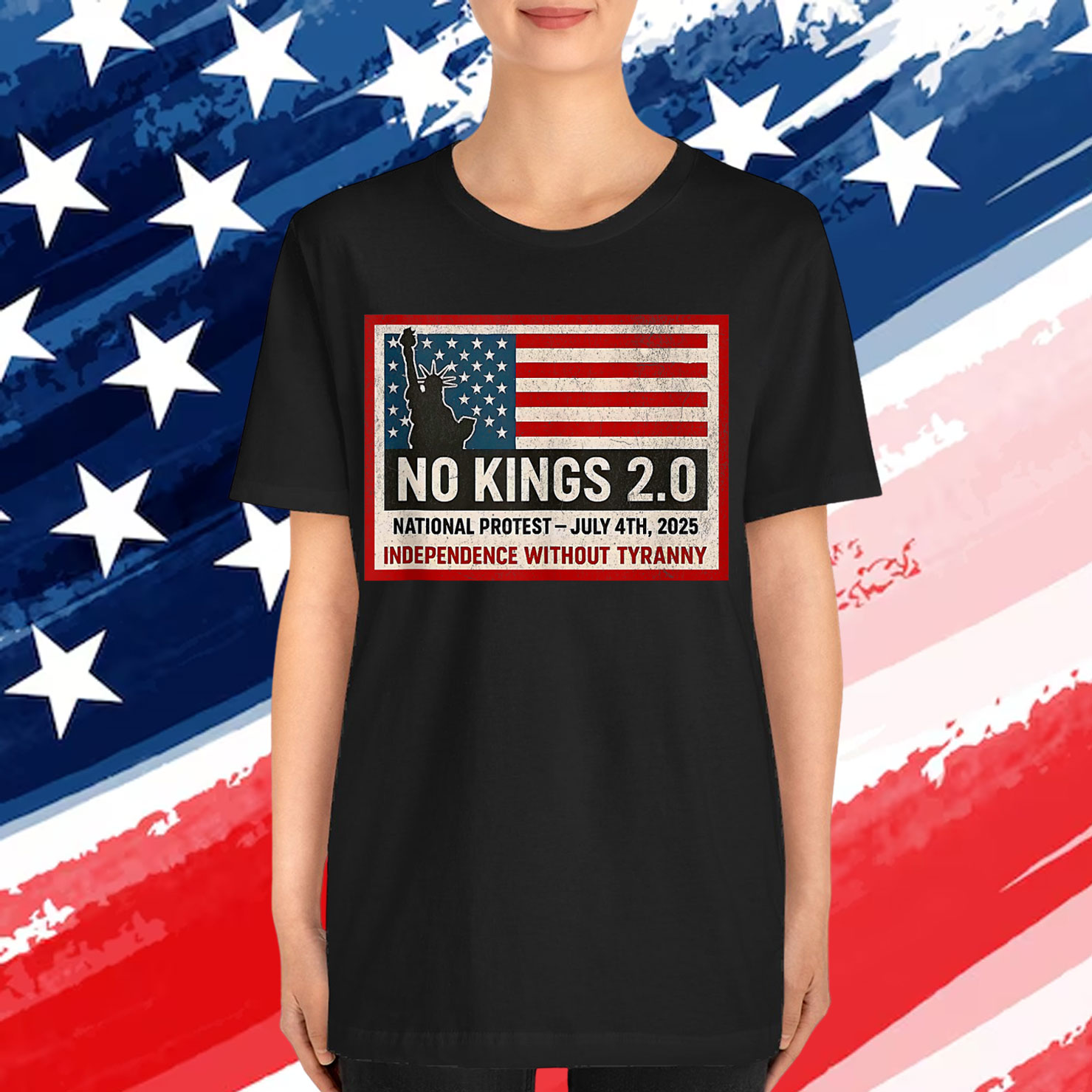 No Kings 2.0 July 4th 2025 Protest Resist Rally Support Shirt