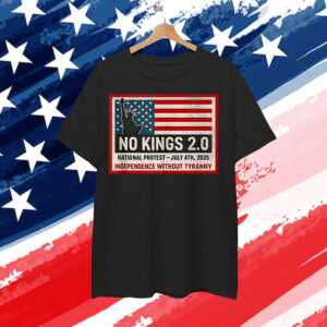 No Kings 2.0 July 4th 2025 Protest Resist Rally Support Shirt