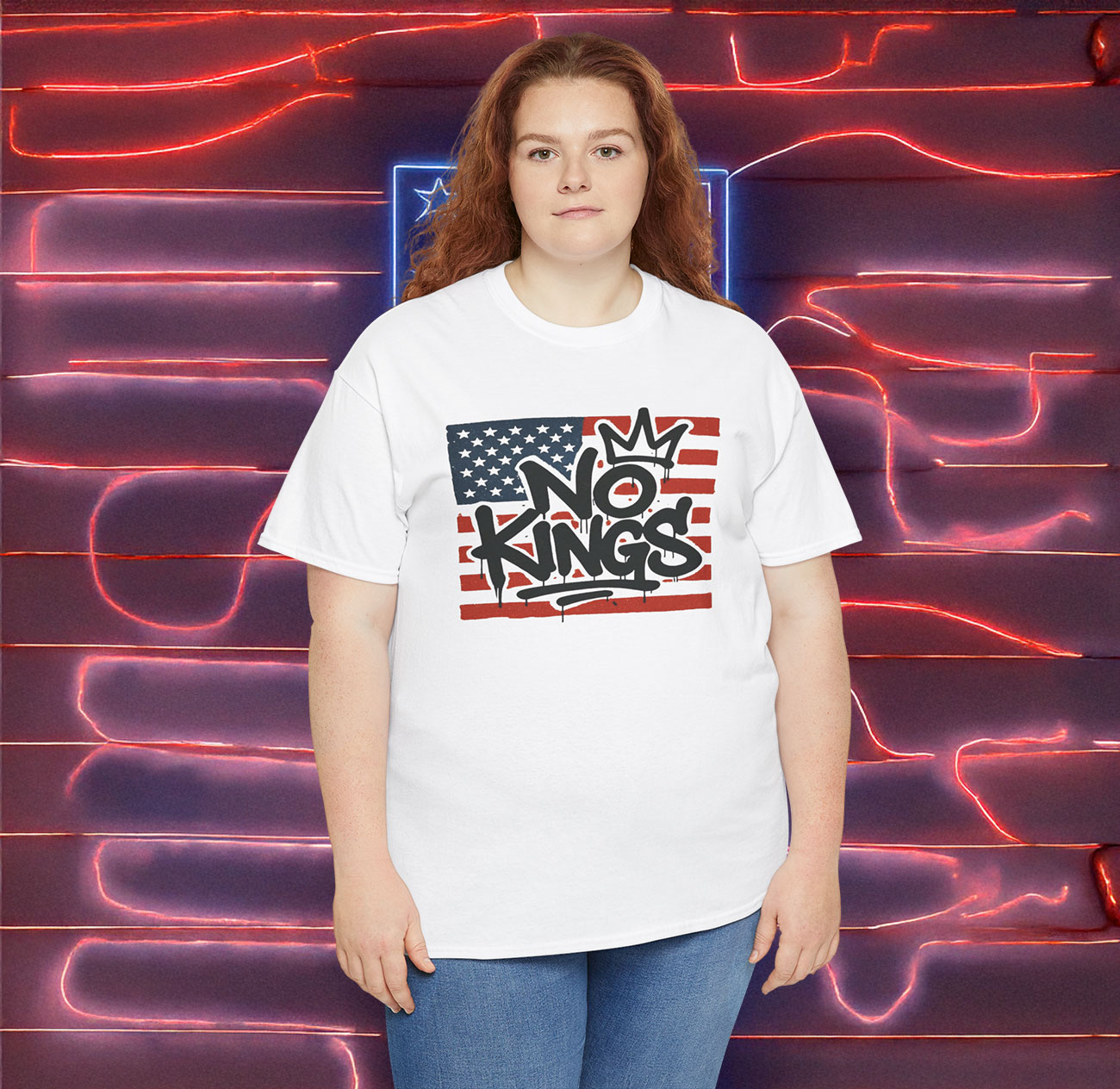 No Kings America Flag Shirt