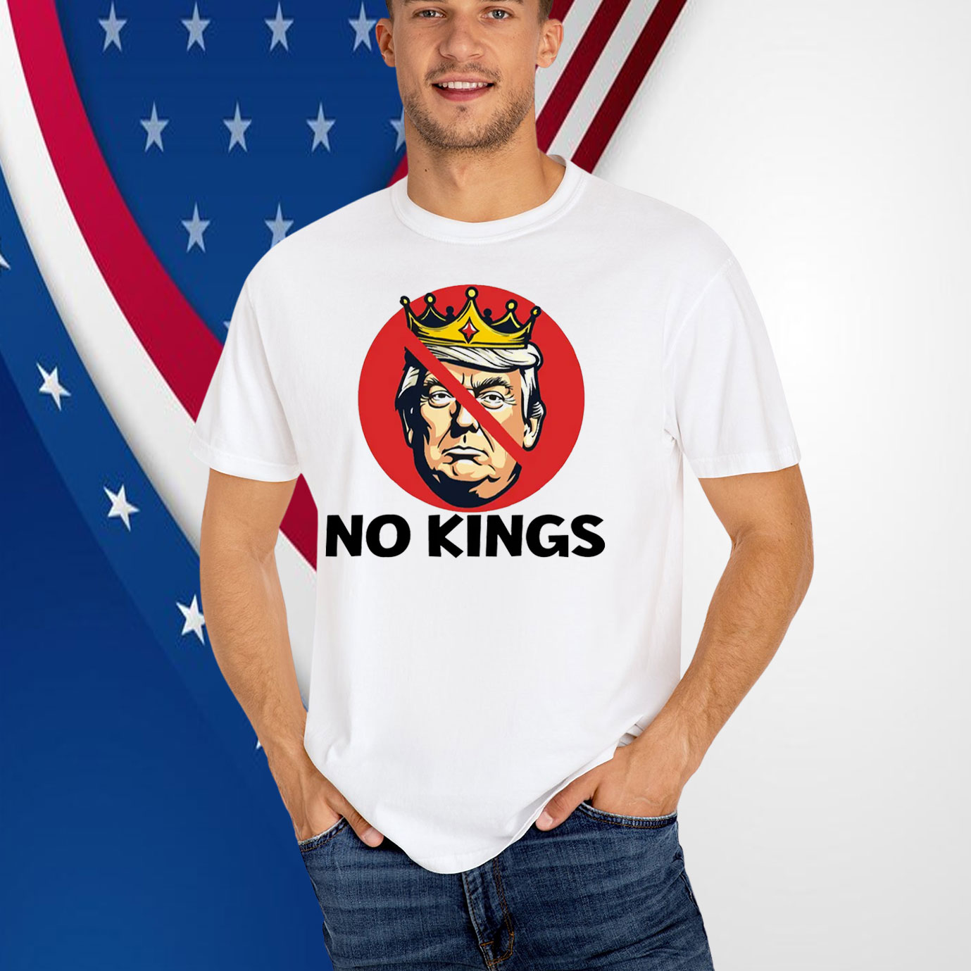 No Kings - Anti Trump T-Shirt