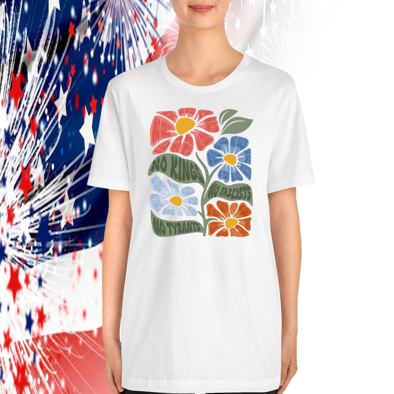 No Kings Flower T-Shirt