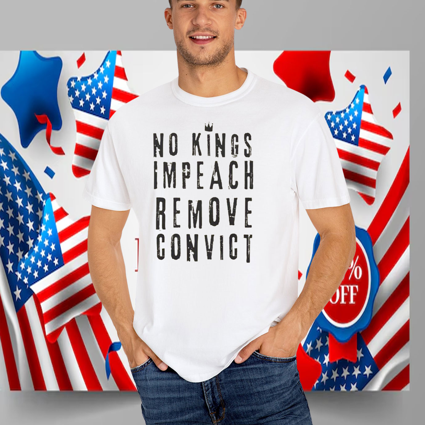 No Kings Impeach Remove Convict Shirt