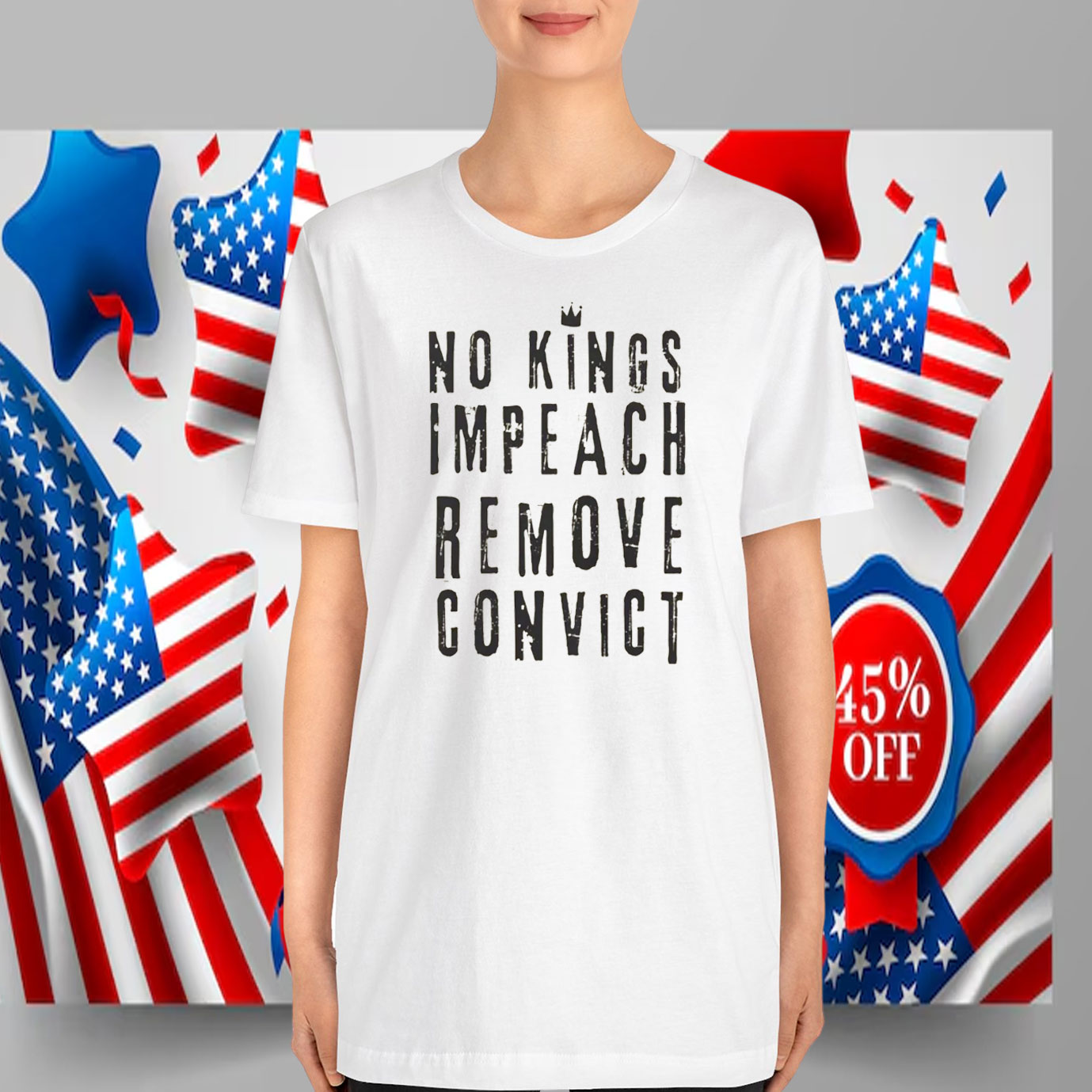 No Kings Impeach Remove Convict Shirt