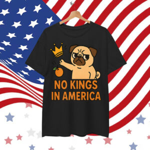No Kings In America Funny Retro Animal Shirt