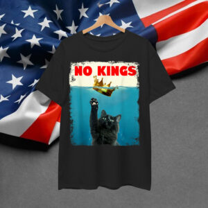 No Kings In America Protest Funny Cat For Shirt