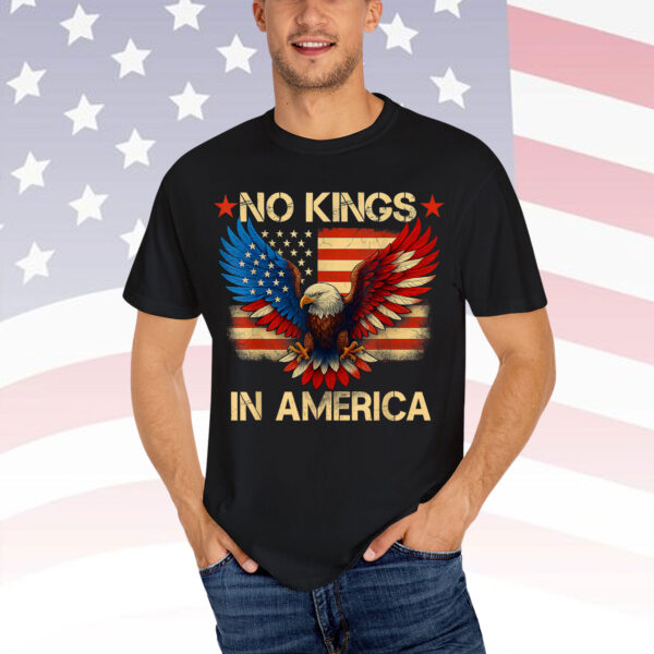 No Kings In America USA Democracy EAgle Patriotic Shirt