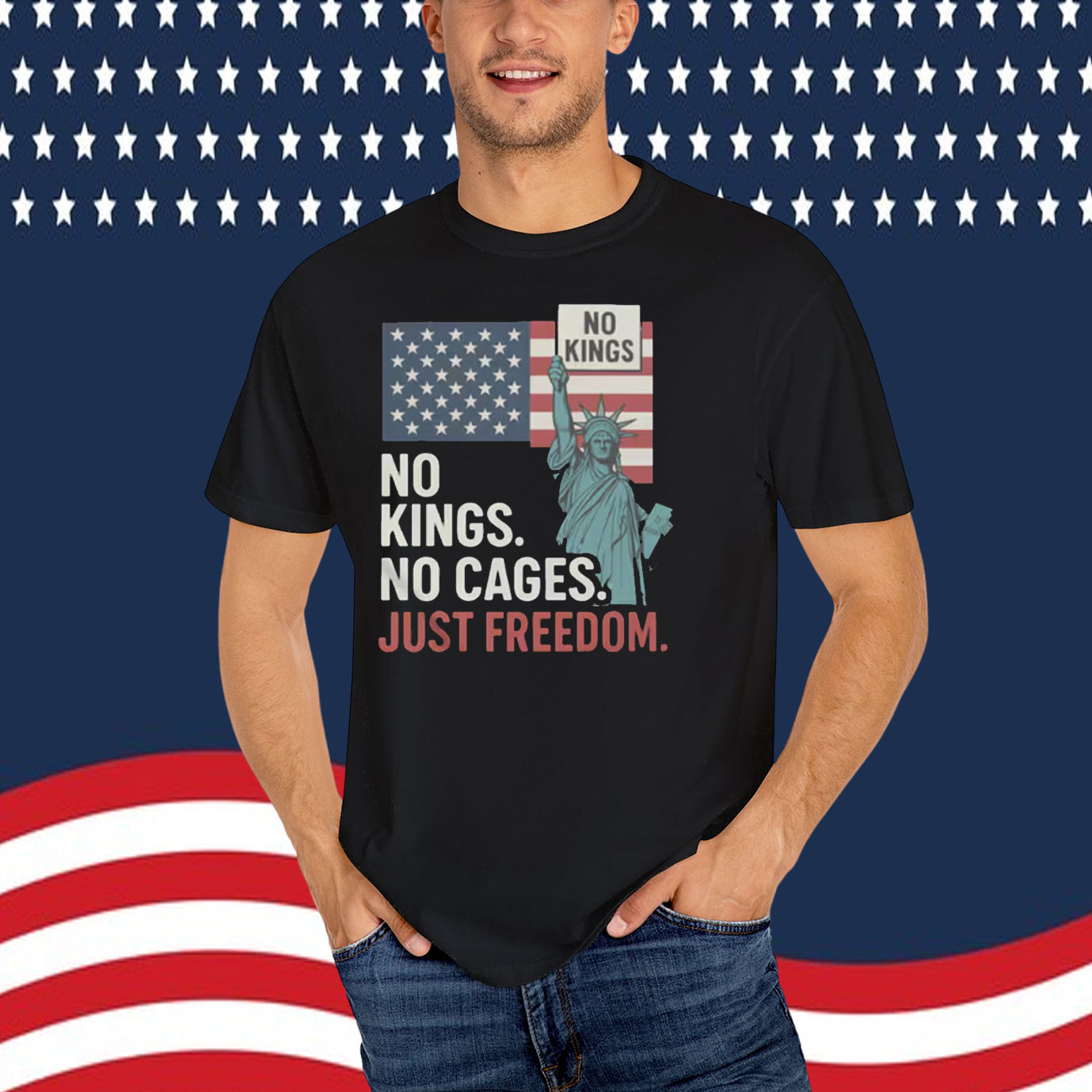 No Kings No Cages Just Freedom T-Shirt