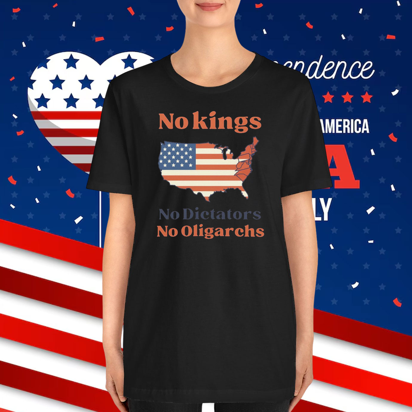 No Kings No Dictators No Oligarchs T-Shirt