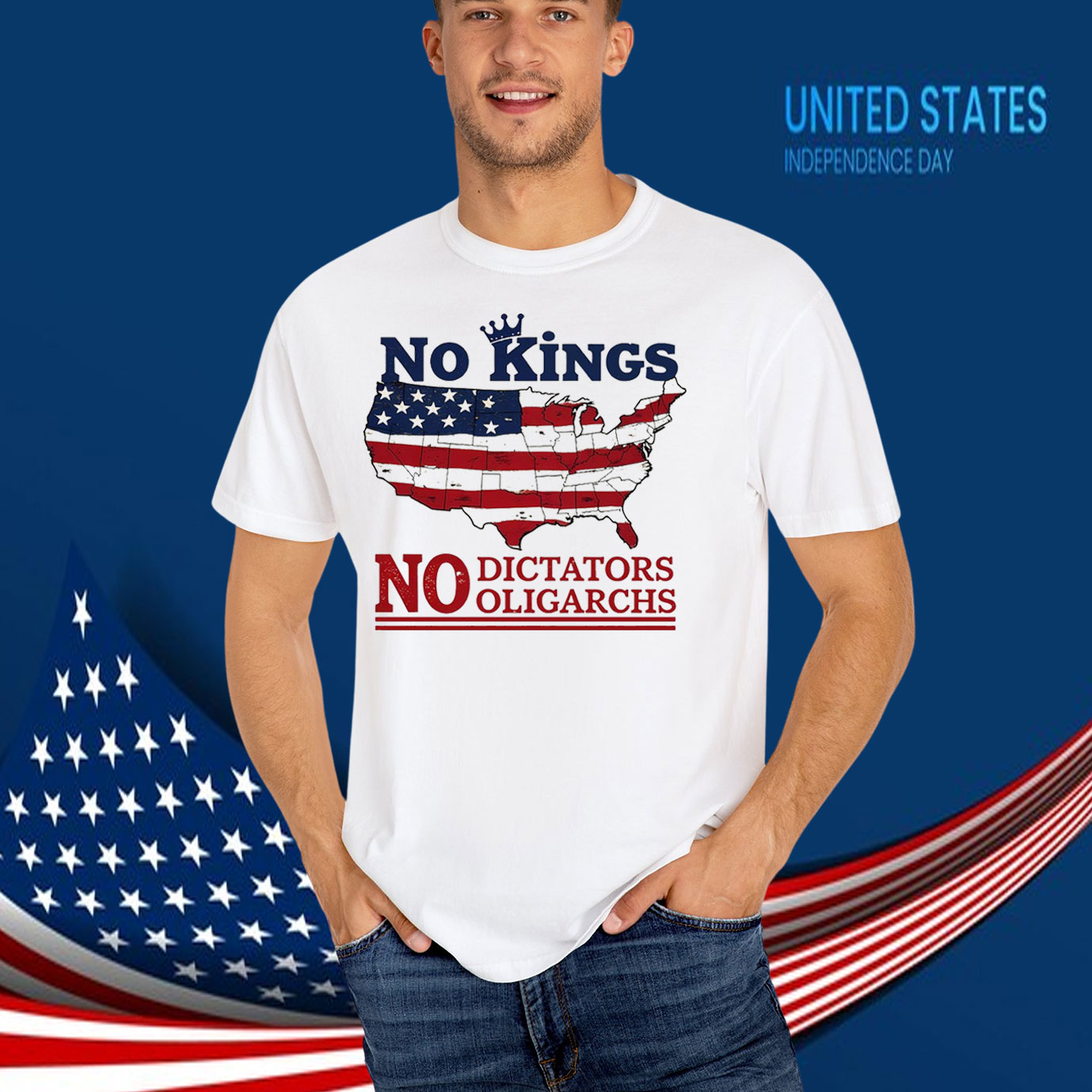 No Kings No Dictators Oligarchs T-Shirt