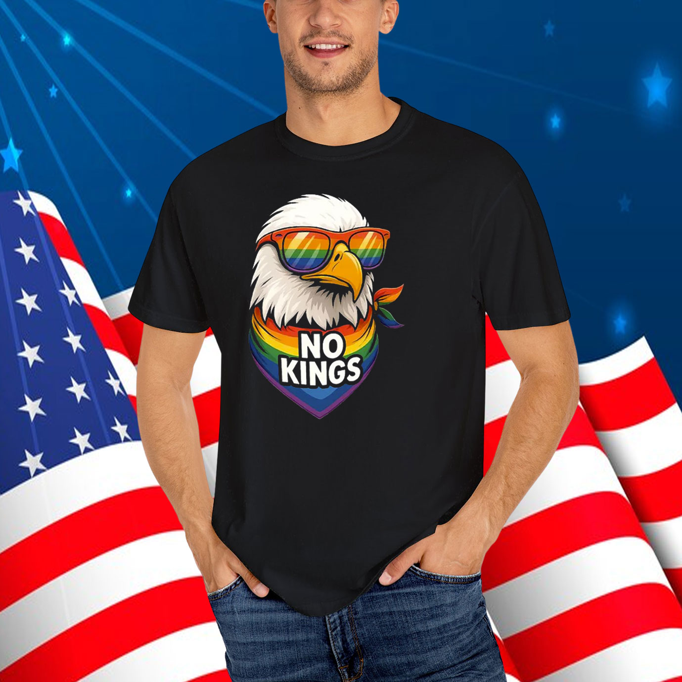 No Kings Pride Eagle T-Shirt