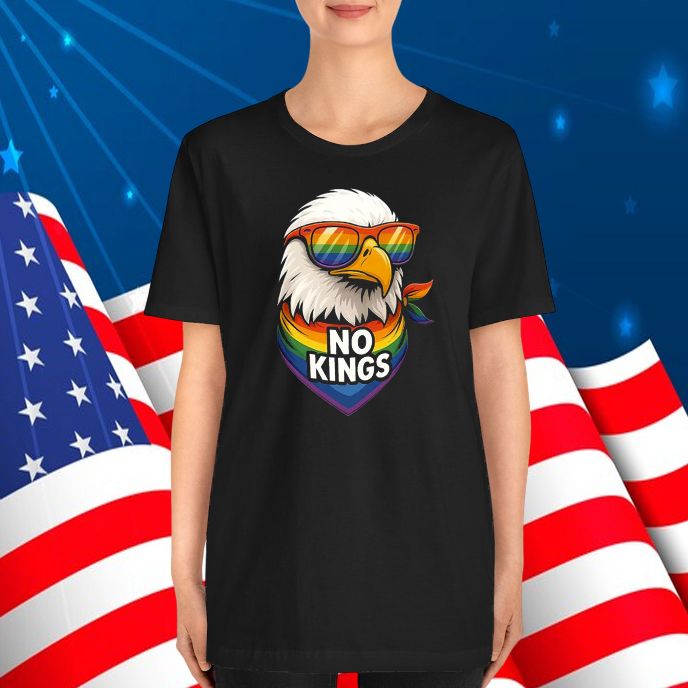No Kings Pride Eagle T-Shirt
