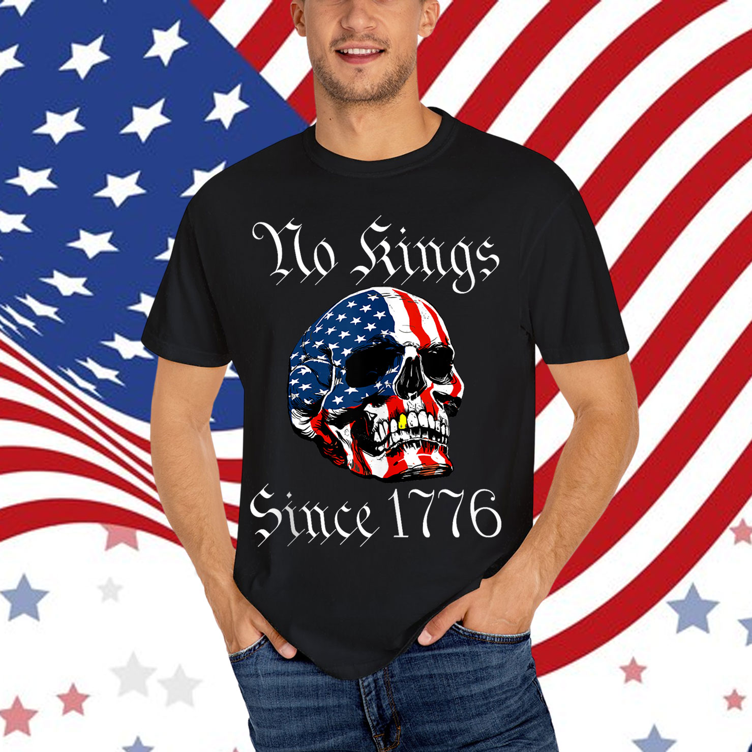 No Kings Since 1776 American USA Freedom Shirt