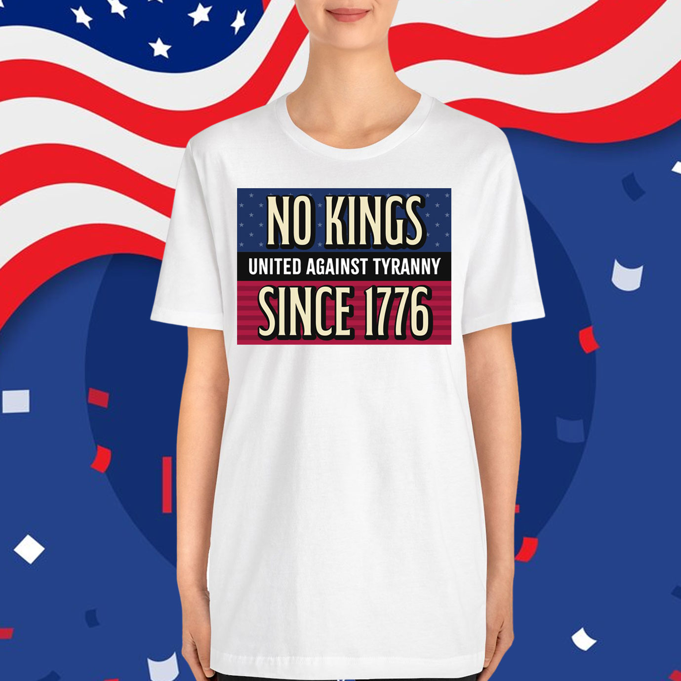 No Kings - United Against Tyranny - Since 1776 T-Shirt