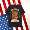 No Kings in America 8647 Vintage Boho Orange Tiger Shirt