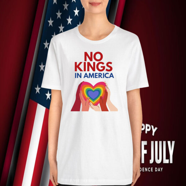 No Kings in America Inclusive Protest Banner T-Shirt