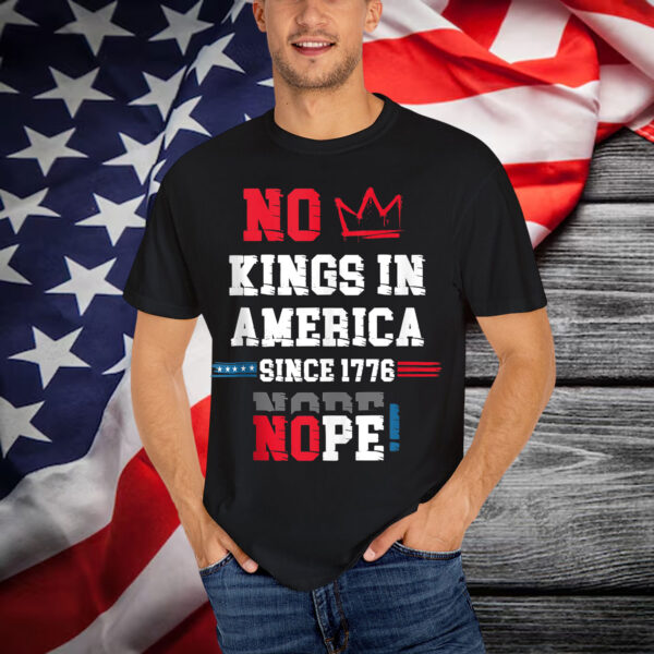 No Kings in America Sicne 1676 Distressed Vintage Shirt