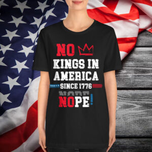 No Kings in America Sicne 1676 Distressed Vintage Shirt