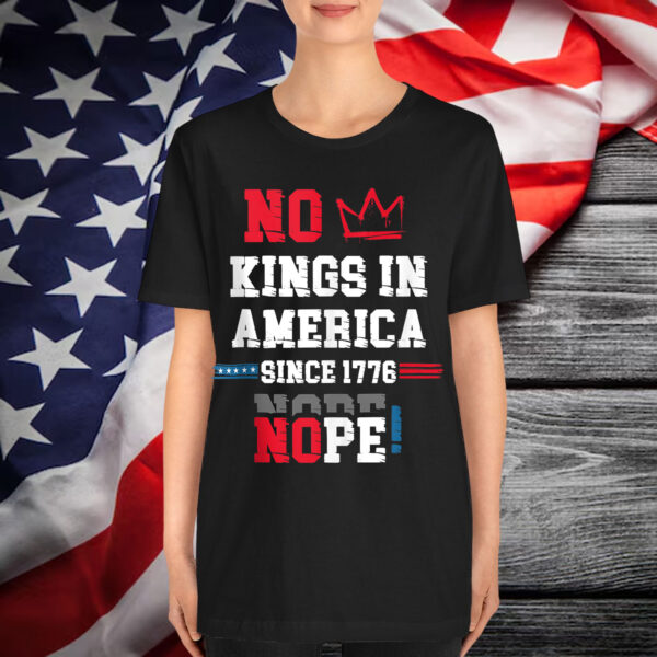 No Kings in America Sicne 1676 Distressed Vintage Shirt
