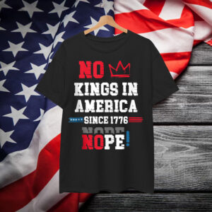 No Kings in America Sicne 1676 Distressed Vintage Shirt