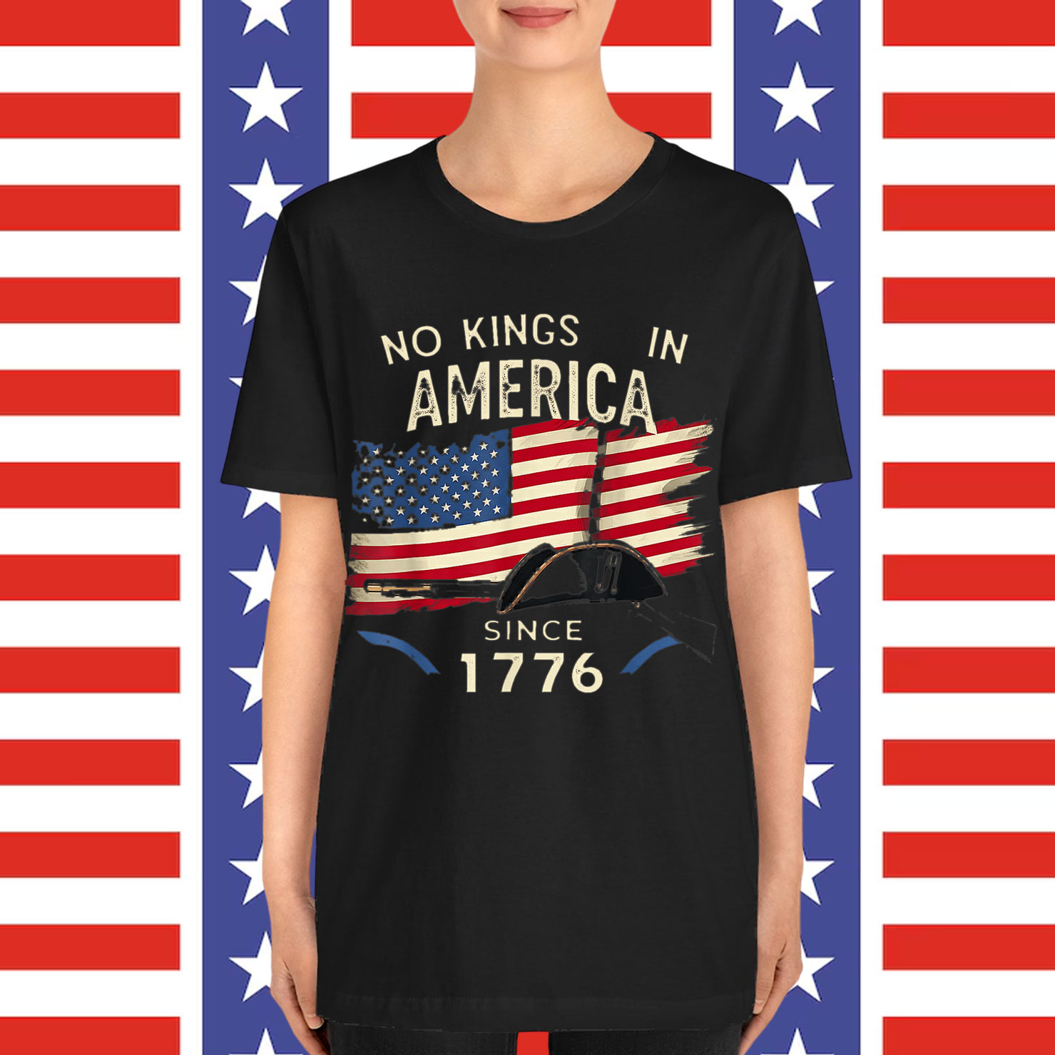No Kings in America Since 1776 Patriotic Shirt