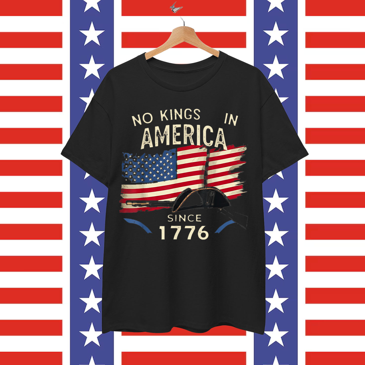 No Kings in America Since 1776 Patriotic Shirt