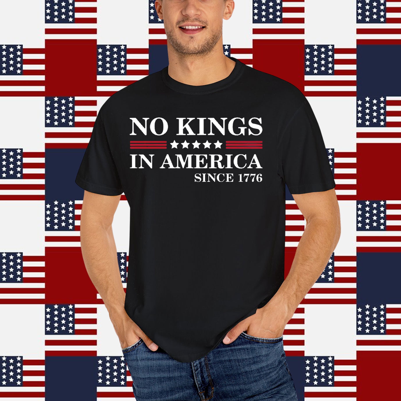 No Kings in America Since 1776 Shirts